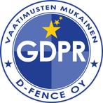 GDPR D-Fence logo 40X40mm